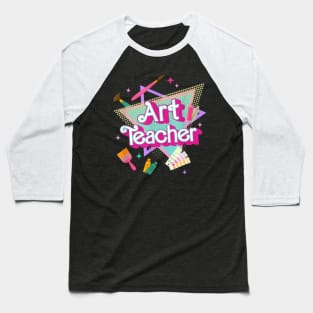 Art Teacher Retro Style Baseball T-Shirt